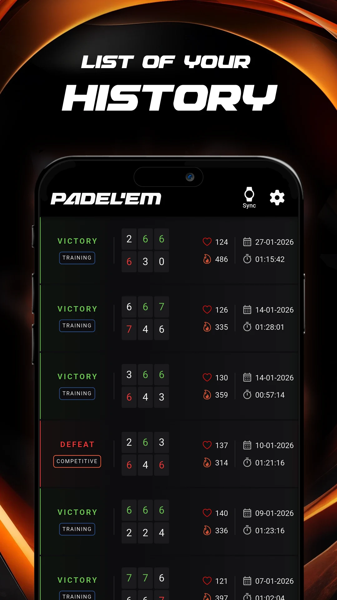 PADEL'EM - Padel Tracker screenshot